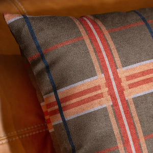 Almofada Viscose 52x52 Xadrez Musgo