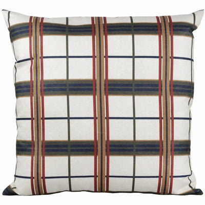 Almofada Viscose 52x52 Xadrez Natural