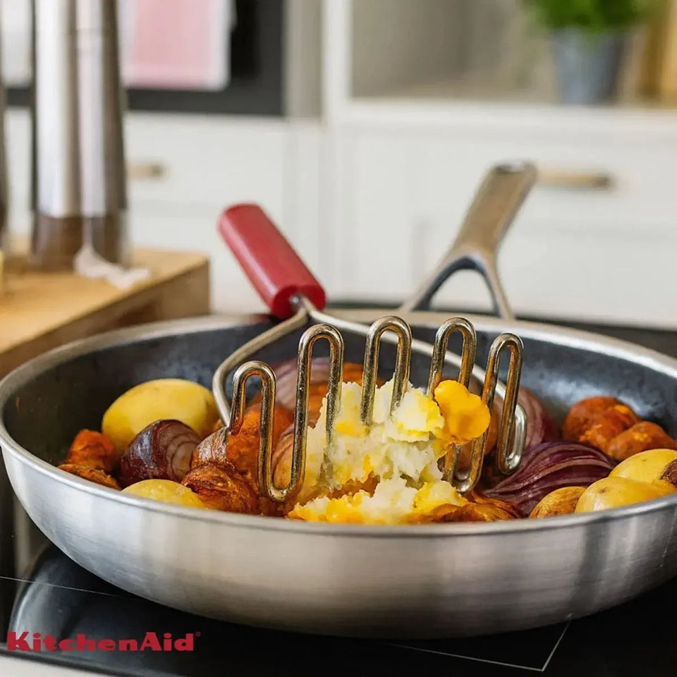 Amassador Batata Profissional Vermelho KitchenAid