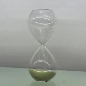 Ampulheta em Vidro Fumê com Areia 120 Minutos Bege