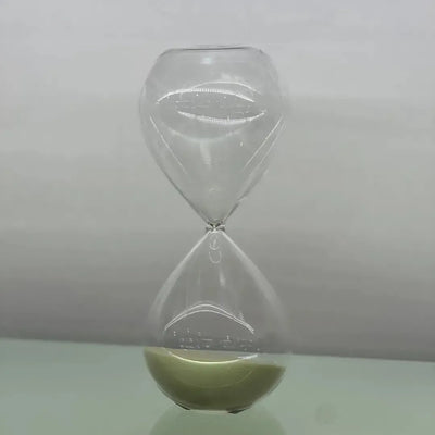 Ampulheta em Vidro Fumê com Areia 120 Minutos Bege