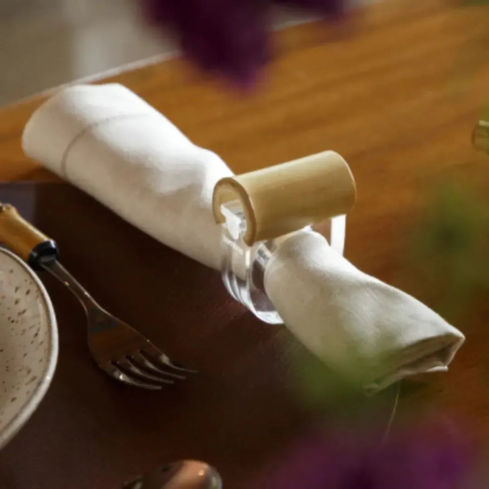 Anel de Guardanapo Acrílico / Bambu Onom