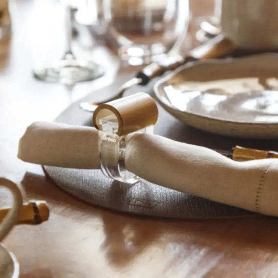 Anel de Guardanapo Acrílico / Bambu Onom