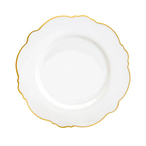 Aparelho de Jantar 42 Peças Porcelana Wolff Maldivas Fio Dourado