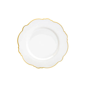 Aparelho de Jantar 42 Peças Porcelana Wolff Maldivas Fio Dourado