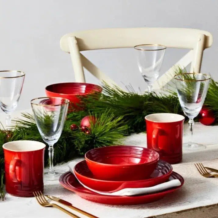 Aparelho de Jantar Cerâmica Vancouver 16 Peças Vermelho Le Creuset