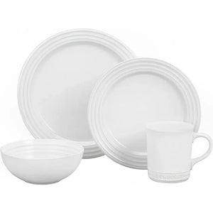 Aparelho de Jantar Cerâmica Vancouver 16 peças Branco Le Creuset