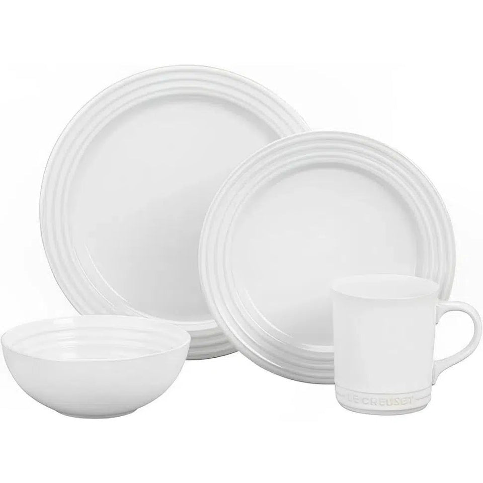 Aparelho de Jantar Cerâmica Vancouver 16 peças Branco Le Creuset