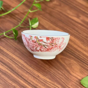 Aparelho de Jantar Cerâmica Ypê Rosa com Filete de Ouro 30 Peças Scalla