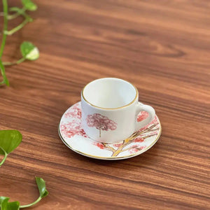 Aparelho de Jantar Cerâmica Ypê Rosa com Filete de Ouro 30 Peças Scalla