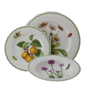 Aparelho de Jantar Porcelana Fruits and Flowers 18 Peças Royal Fine China