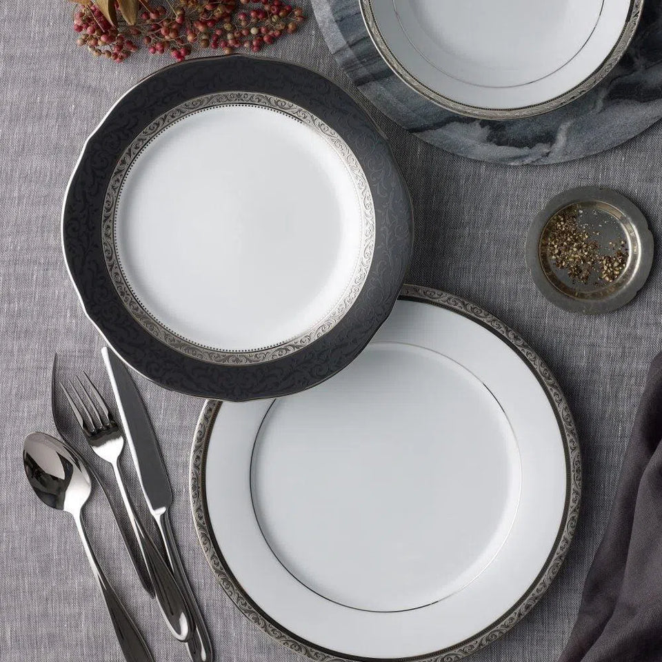 Aparelho de Jantar Porcelana Regent Platinum 18 Peças Noritake