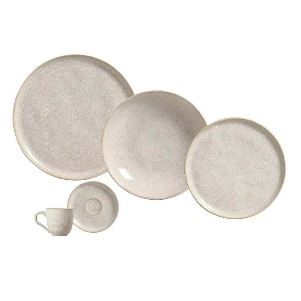 Aparelho de Jantar Stoneware Bio Latte 30 Peças Porto Brasil