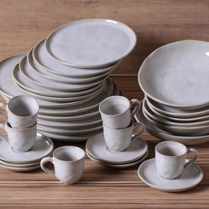 Aparelho de Jantar Stoneware Bio Latte 30 Peças Porto Brasil
