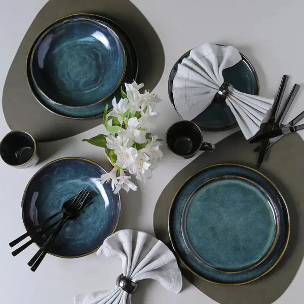 Aparelho de Jantar Stoneware Bio Oceano 16 Peças Porto Brasil