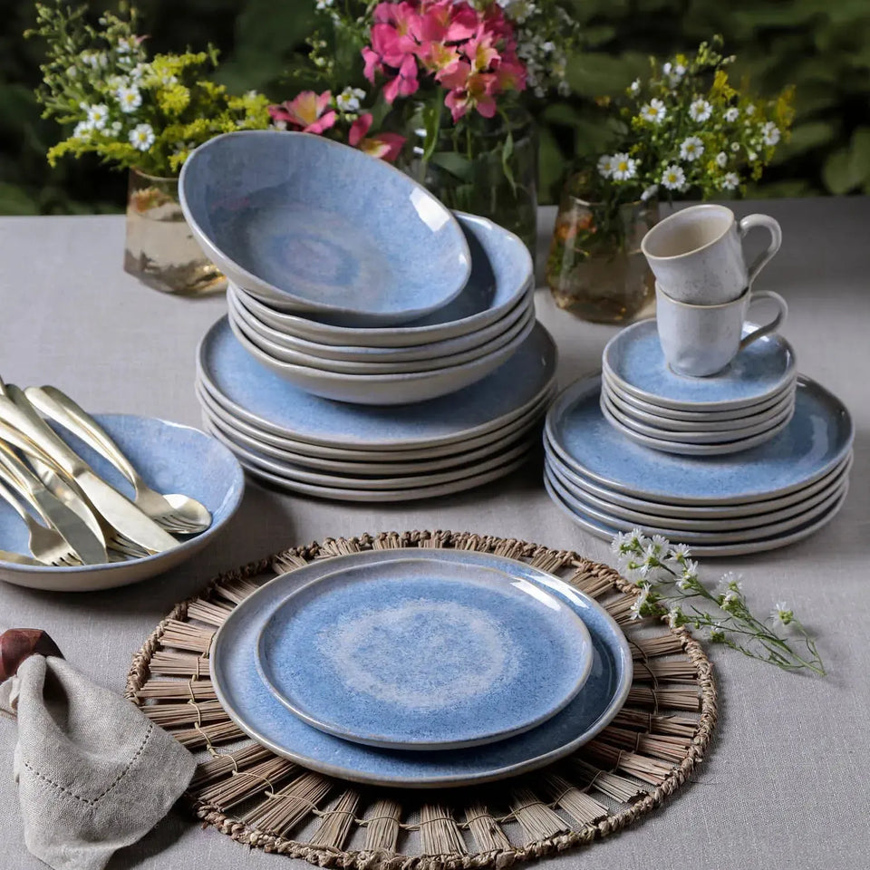 Aparelho de Jantar Stoneware Bio Wave 30 Peças Porto Brasil