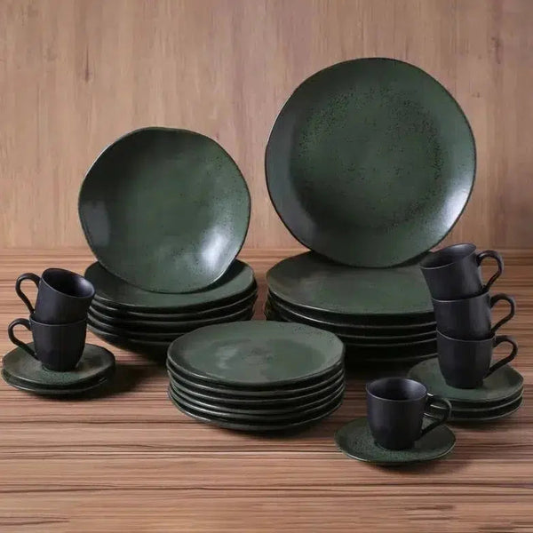 Aparelho de Jantar Stoneware Orgânico Arauco/Greenery 30 Peças Porto Brasil