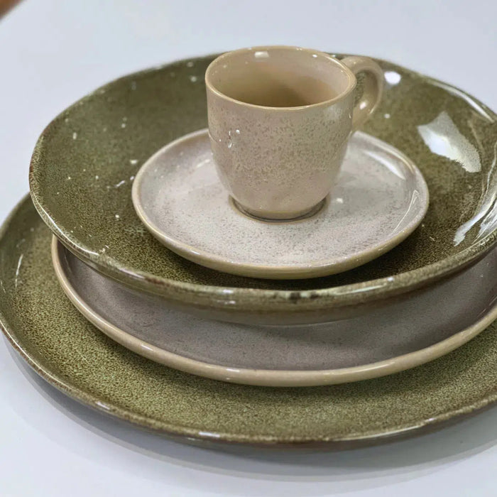 Aparelho de Jantar Stoneware Porto Brasil Mix & Match - Croco & Latte (30 Peças)