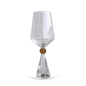 PRÉ-VENDA: Jogo 6 Taças de Vinho em Vidro com Esfera Âmbar Pure Linha Sintonia 595ml