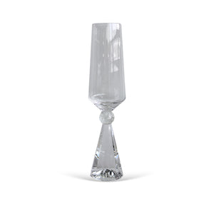 PRÉ-VENDA: Jogo 6 Taças de Champanhe em Vidro com Esfera Transparente Pure Linha Sintonia 305ml