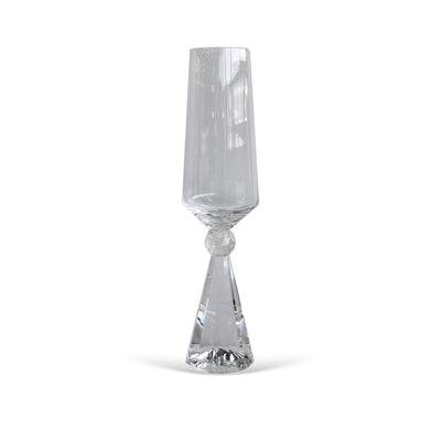 PRÉ-VENDA: Jogo 6 Taças de Champanhe em Vidro com Esfera Transparente Pure Linha Sintonia 305ml