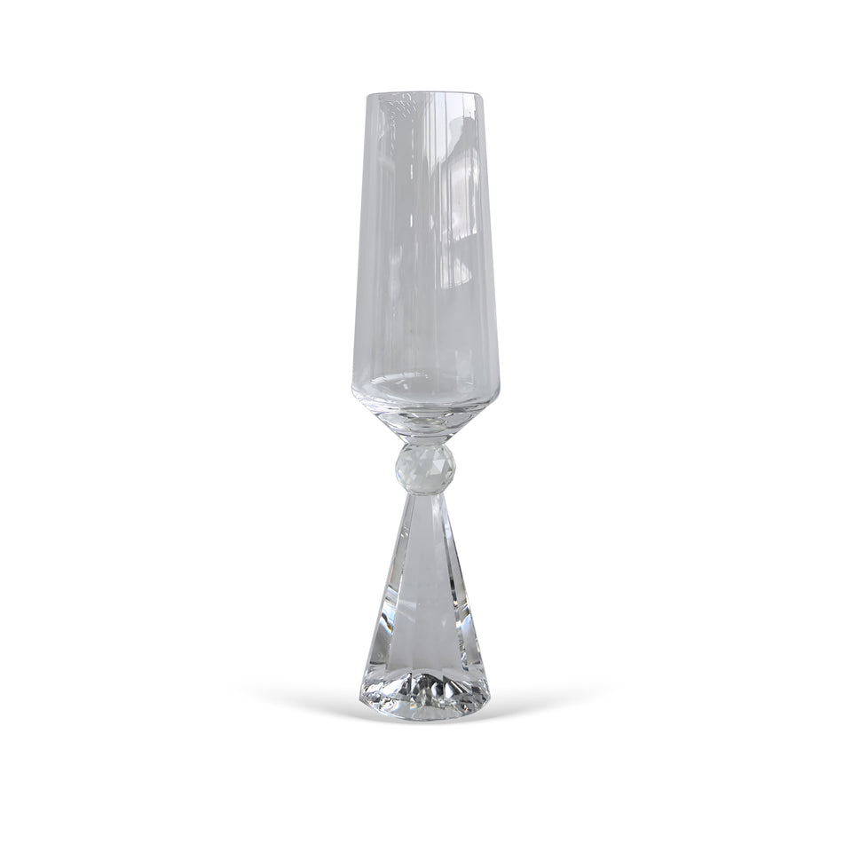 PRÉ-VENDA: Jogo 6 Taças de Champanhe em Vidro com Esfera Transparente Pure Linha Sintonia 305ml