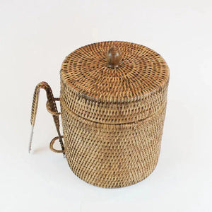 Balde de Gelo em Rattan com Pegador Bahali 20x23cm