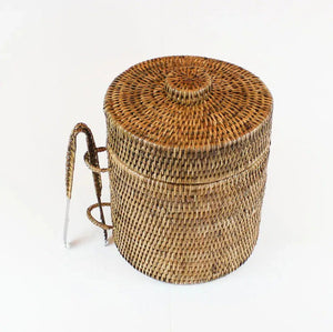 Balde de Gelo em Rattan com Pegador Bahali 24x26cm