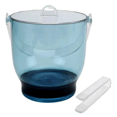 Balde para Gelo Acrílico Azul 19,5x18x21,5cm