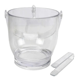 Balde para Gelo Acrílico Transparente 19,5x18x21,5cm