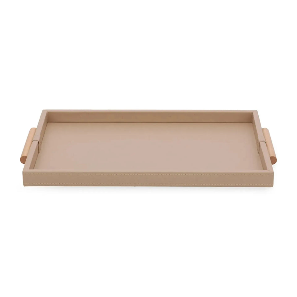 Bandeja Grande em MDF com PU Rosé 3,5x32,5x52cm Mart