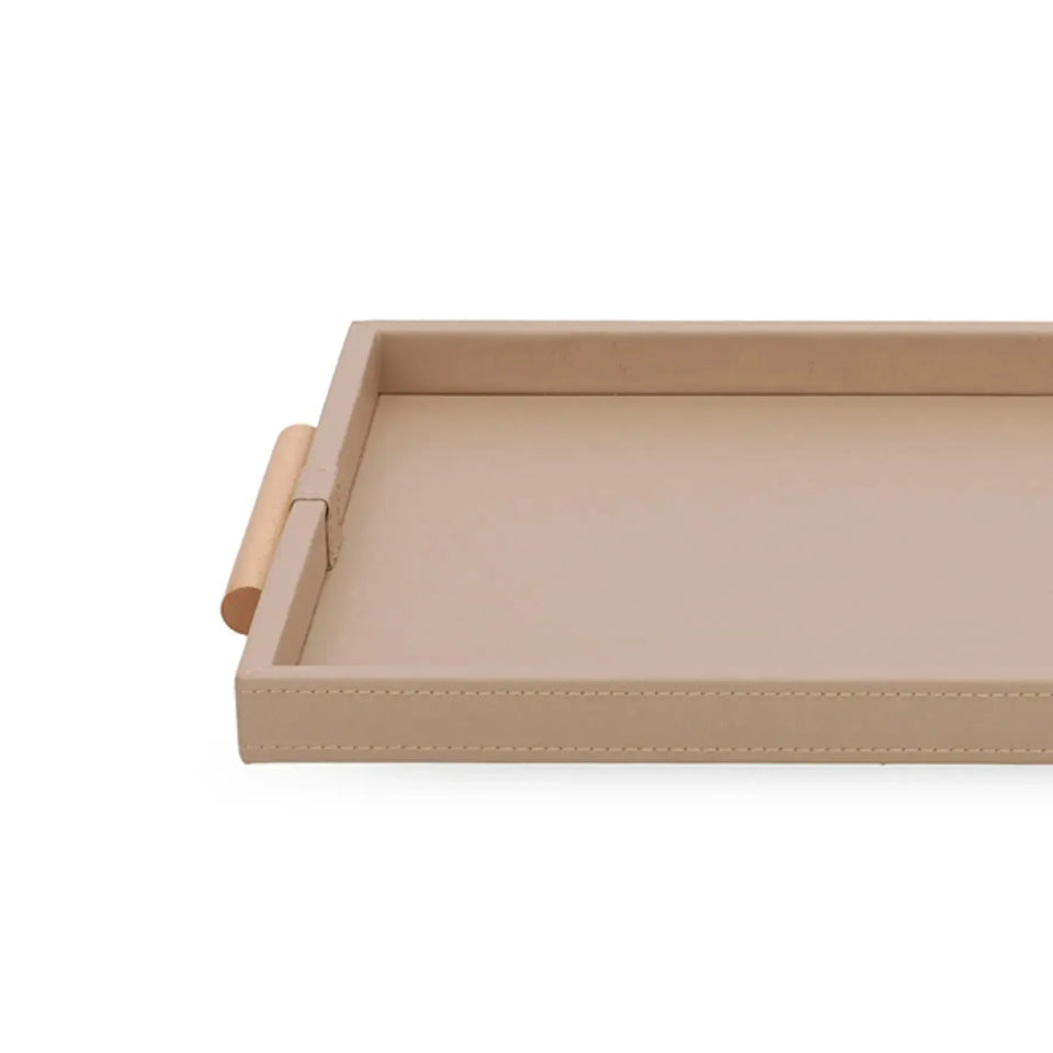 Bandeja Grande em MDF com PU Rosé 3,5x32,5x52cm Mart