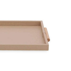Bandeja Grande em MDF com PU Rosé 3,5x32,5x52cm Mart
