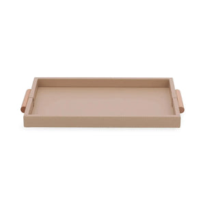 Bandeja Média em MDF com PU Rosé 3x27x44cm Mart