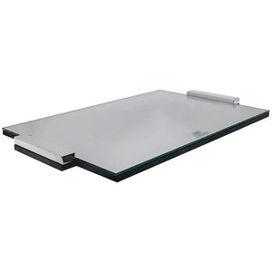 Bandeja Prata com Fundo Vidro Espelhado Shefield Plate 45x30cm
