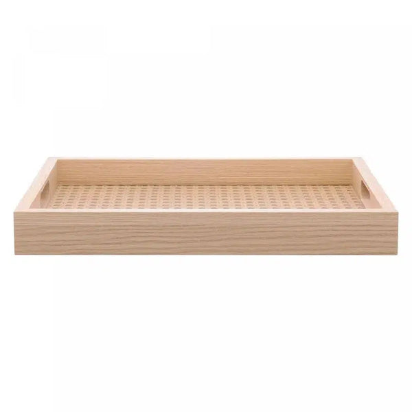 Bandeja Retangular de MDF com Fundo Trelica 35x4x25cm