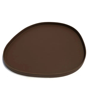 Bandeja Vitoria Régia Couro Vegano Grande Montana Marrom