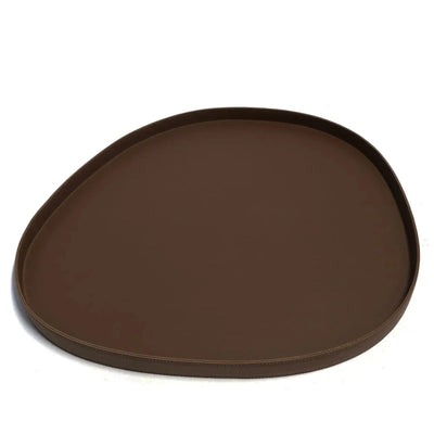 Bandeja Vitoria Régia Couro Vegano Grande Montana Marrom