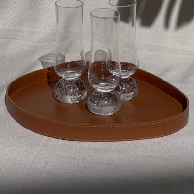 Bandeja Vitoria Régia Couro Vegano Média Montana Havana