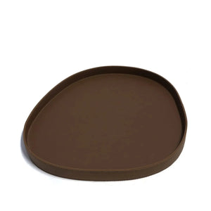 Bandeja Vitoria Régia Couro Vegano Média Montana Marrom