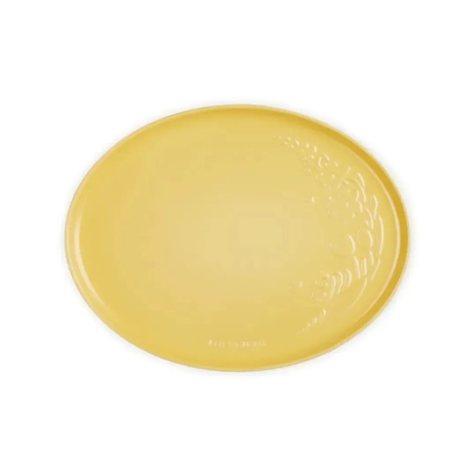 Bandeja de Servir Oval Cerâmica Jardin Camomille 36cm Le Creuset