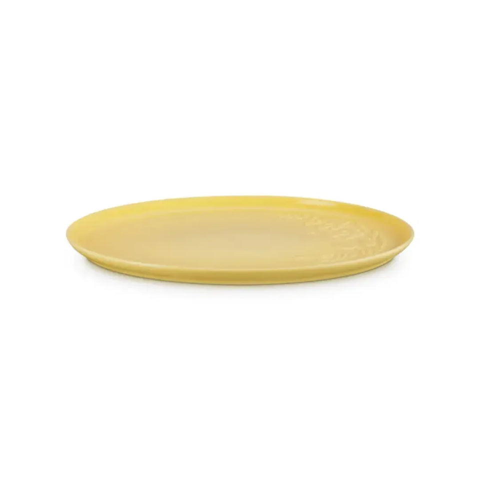 Bandeja de Servir Oval Cerâmica Jardin Camomille 36cm Le Creuset