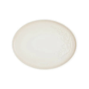 Bandeja de Servir Oval Cerâmica Jardin Meringue 36cm Le Creuset