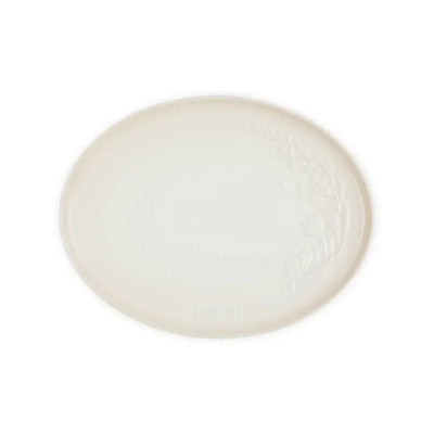 Bandeja de Servir Oval Cerâmica Jardin Meringue 36cm Le Creuset