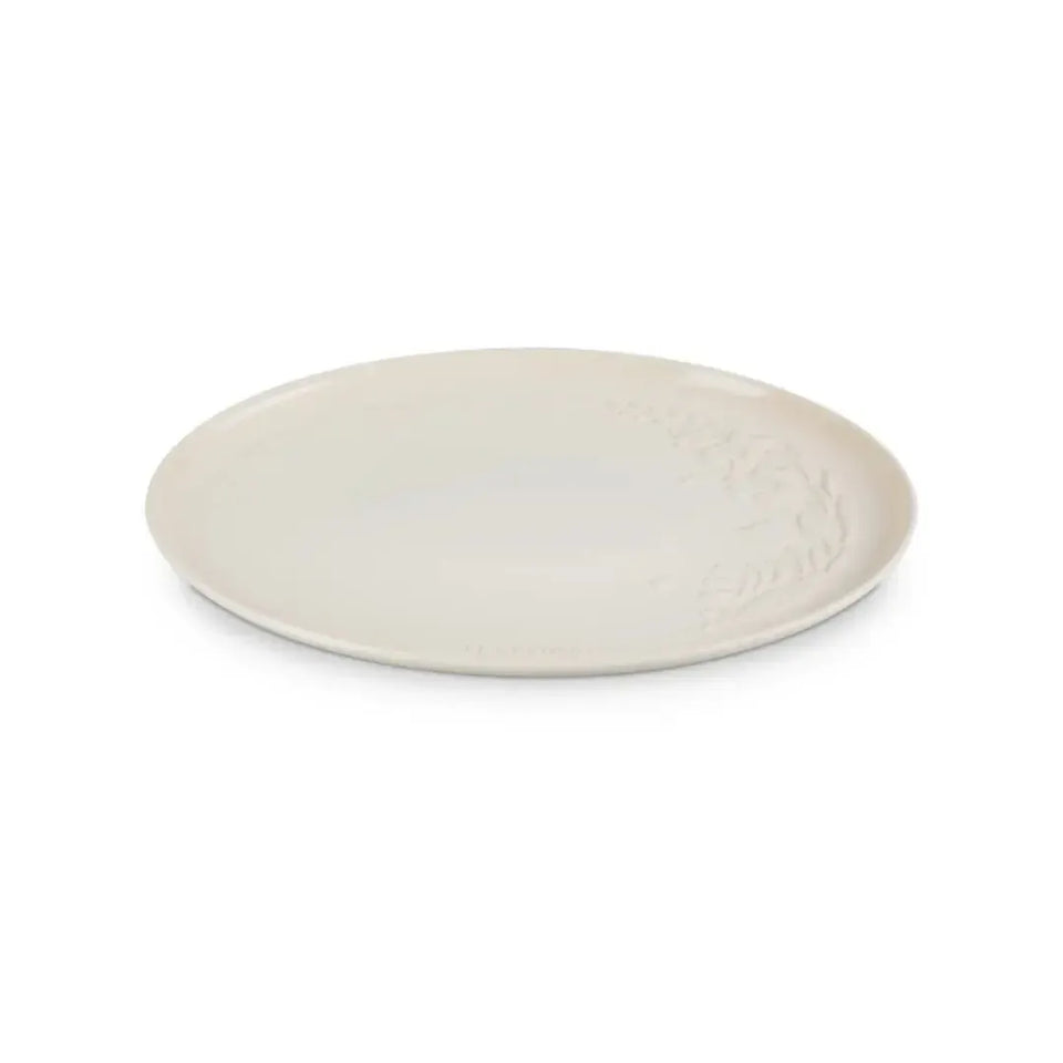 Bandeja de Servir Oval Cerâmica Jardin Meringue 36cm Le Creuset