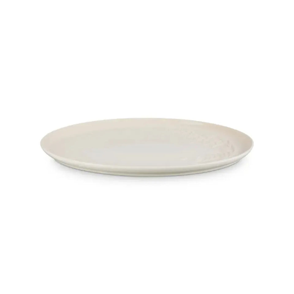 Bandeja de Servir Oval Cerâmica Jardin Meringue 36cm Le Creuset