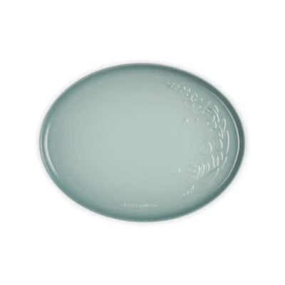 Bandeja de Servir Oval Cerâmica Jardin Sea Salt 36cm Le Creuset