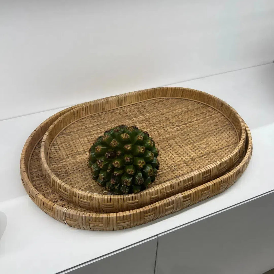 Bandeja em Fibra Natural 4x50x36cm Mart