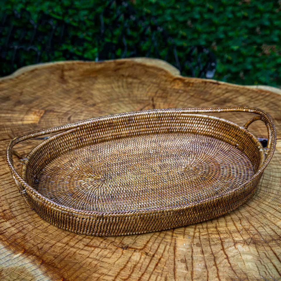 Bandeja em Rattan Luna 60x40cm