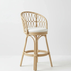 Banqueta Alta Mandola Rattan Bahali 42x44x105cm